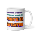 Ponte el Sweater mug, handle on right