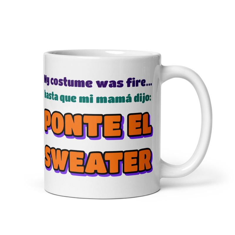 Ponte el Sweater mug, handle on right